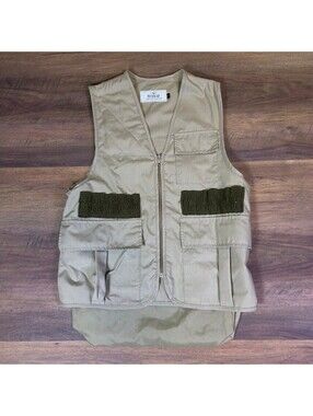 RedHead Mens Hunting Field Vest Tan Canvas Zip Up Sz S